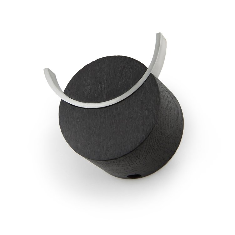 Garderoben Wandhaken Deer von Namuos in Schwarz mit Hacken in Aluminium