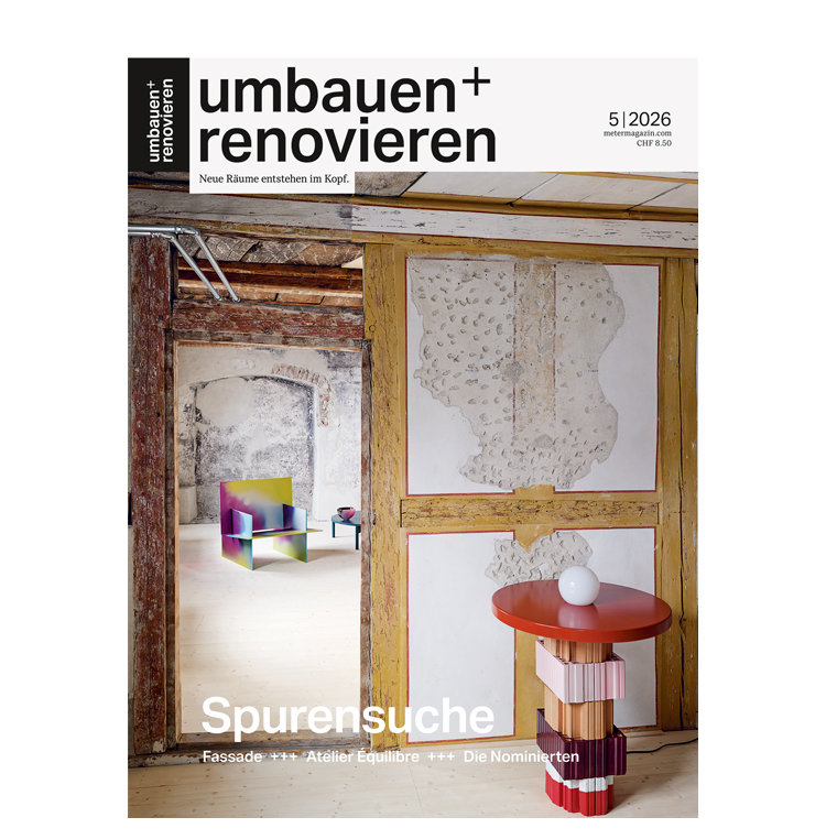 Titelseite der Zeitschrift umbauen+renovieren mit einem historischen Wohnraum
