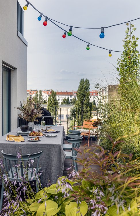 Terrasse in der Stadt Berlin